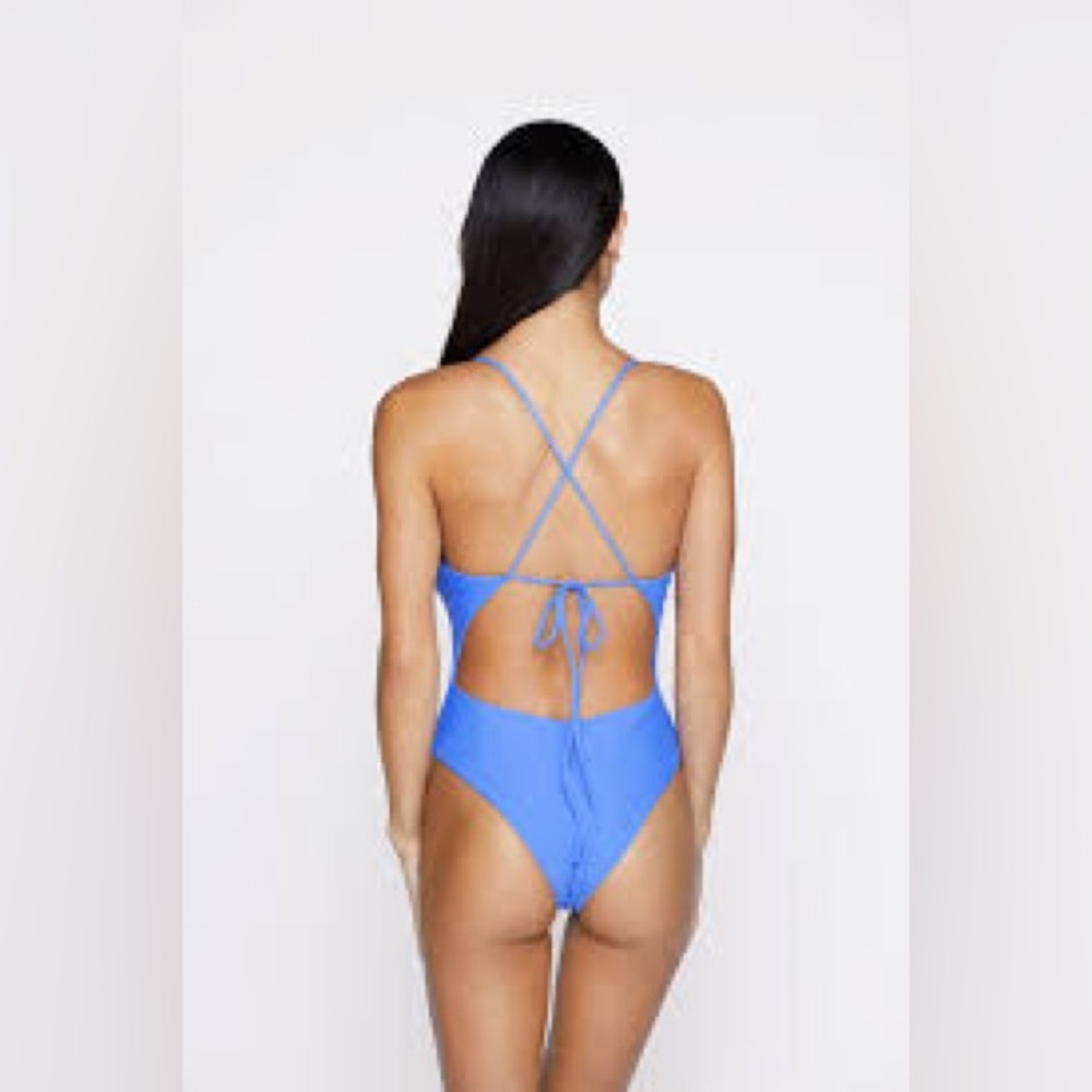 New Mikoh Swimsuit Blue Thalia One piece Size S - Picture 3 of 5